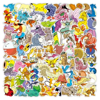80pcs Nálepky Pokemon Sticke Batožiny Notebook Skateboard Prilba Nálepky Anime Nálepky Roztomilý Pikachu Nálepky Pack