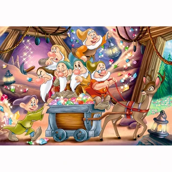 DIY Mozaiky Výšivky Sedem Trpaslíkov Snow White Princ Diamond Maľby Plné Námestie Drahokamu Vianočné Cross Stitch Vyšívanie