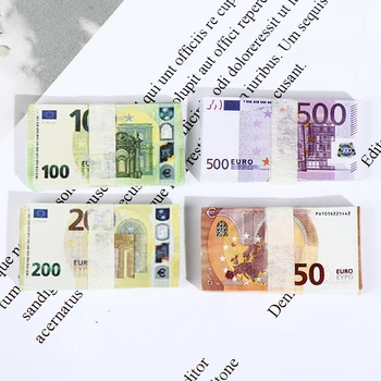 20Pcs/Set domček pre bábiky Vrecku Euro Simulácia Hračka Bankoviek Mini Miniatúrny Model 2022 Nový Rok Darčeky