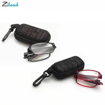 Zilead TR90 Ultralight Okuliare na Čítanie Skladacie Prenosné Presbyopia Optické Okuliare Pre Ženy, Mužov Okuliare S puzdrom +1+4