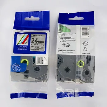 výrobca priameho predaja kompatibilné TZe-M951 Čiernej Matnej Sliver 24 mm štítky na Ptouch tlačiareň štítkov perfektný kompatibilitu