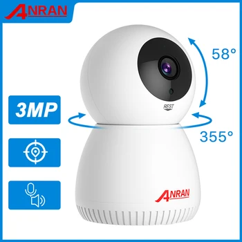 ANRAN 1296P IP Kamera, Bezdrôtové Home Security Kamera obojsmerné Audio Dohľad Fotoaparát, Wifi Nočné Videnie CCTV Kamery APP remote