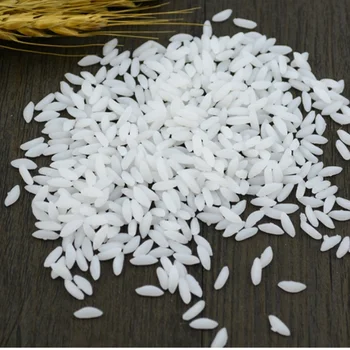20 g Simulácia ryža zrná Čínske jedlo zrna model falošné, biela ryža deti hračky HOBBY ručné príslušenstvo streľba dekorácie, rekvizity