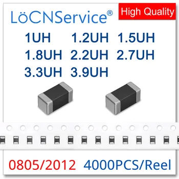 LoCNService 0805 2012 4000PCS 10% 1UH 1.2 UH 1.5 UH 1.8 UH 2.2 UH 2.7 UH 3.3 UH 3.9 UH Viacvrstvových Čip Feritov Induktory Vysokej Kvality