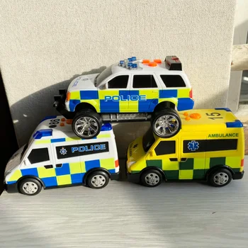 Diecast Vozidiel Cestnej Ripper Policajné Auto Požiarne Vozidlo Ambulancie Deti Hračky so Zvukom a Svetlom, Deti Vianočné Darčeky