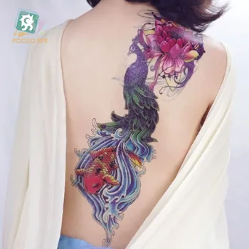8 Rôznych 3d Full Rameno Dočasné Tetovanie s Kvet, Motýľ Reality Extra Veľké Nohy Veľké Body Art Tattoo Samolepky Pre Ženy