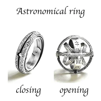MIQIAO Astronomické Vesmíru, Slnečnej Sústavy Svete Galaxy Loptu Náhrdelníky Prstene pre Ženy, Mužov, Priateľov, Milovník Výročie Darček Anillos
