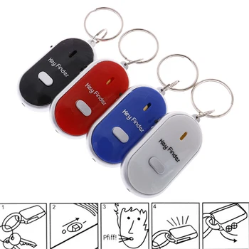 Mini Anti-stratil Whistle Key Finder Blikajúce Pípanie Diaľkové Deti Kľúč, Taška Peňaženky Locators Dieťa Alarm Pripomienka Drop Shipping