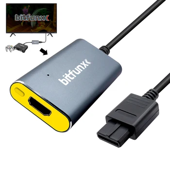 Bitfunx Vysokej Kvality N64 Adaptér HDMI 2X Line Doubler pre Nintendo 64 N64/SFC/NGC/SNES Retro Herné Konzoly, S-video a Kompozitný