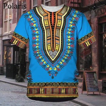 Africké Oblečenie Pre Mužov Dashiki T Shirt Tradičné Nosiť Oblečenie Krátky Rukáv Bežné Retro Streetwear Vintage Etnický Štýl