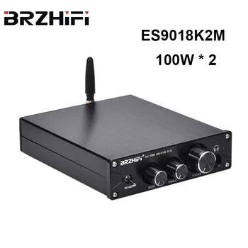 BRZHIFI HiFi PA-01 Bluetooth 5.0 APTX ES9018K2M DAC Stereo Triedy D 100W*2 Zosilňovač S Slúchadlový Zosilňovač Zvuku Divadlo