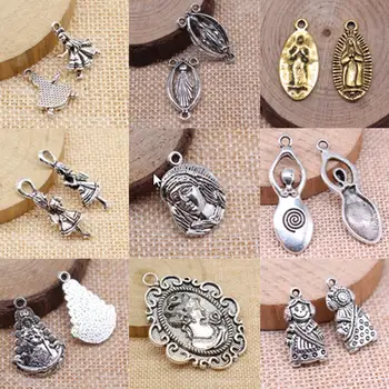 Panna Mária zobrazili kľúčové tlačidlá Pre Šperky, Takže DIY Prívesky Pre Väčšinu Darček