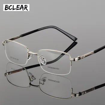 BCLEAR Nové kovové zliatiny pol rámu okuliarov rám presbyopia krátkozrakosť okuliare optické okuliare pre mužov S887