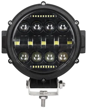 2 ks 7 palcový 60W LED Pracovné Svetlo Struky Hmly na Čítanie Off-Road Jazdy S DRL Biela Pre Jeep Auto Truck 4WD SUV ATV Čln
