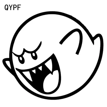 QYPF Halloween Strašidelné Ghost Tvár Vinyl Interiéru Vozidla Nálepkou, Vysokej Kvality Siluetu Príslušenstvo C16-2363