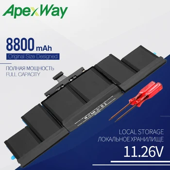 Apexway 11.26 V A1494 Notebook Batéria Pre Apple Macbook Pro 15