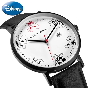 Disney Darček S Box Svetlo Jednoduchá Detská Osobnosť Farebné Kalendár Svetelný Chlapcov Mužov Quartz Hodinky Zegarek Vonkajšie Reloje