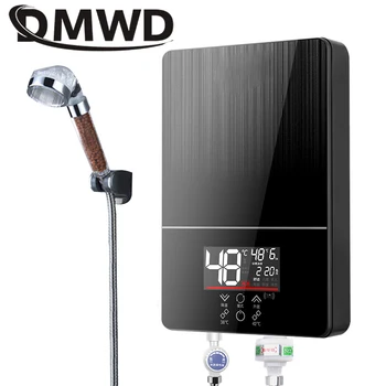Diaľkové Ovládanie 6000W Okamžité Elektrický Termostat Ohrievač Teplej Vody Smart Touch Rýchle nahrievanie Batérie, Ťuknite na položku Tankless Kúpeľňa so sprchovým Kútom
