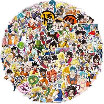 10/30/50/100ks Dragon Ball Anime Nálepky v Pohode Obtlačky Dekorácie Telefón, Kufor, Notebook Nepremokavé Graffiti Son Goku Nálepky Hračka