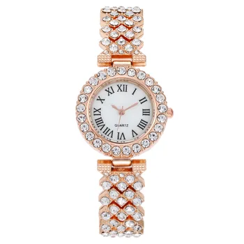 Móda Diamond Žena Quartz Hodinky Luxusný Dizajn pre Ženy Náramok Šperky Ručne Hodiny Klasické Študentské Lacné Zlaté Náramkové hodinky