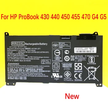 Nové RR03XL Notebook Batérie Pre HP ProBook 430 440 450 455 470 G4 G5 HSTNN-PB6W HSTNN-UB7C HSTNN-LB71