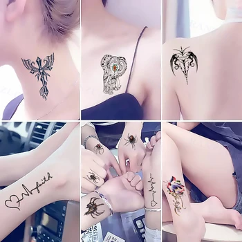 Dočasné Tetovanie Nálepky Tetovanie Krídla Scorpion Hrudníka Nálepky Rameno Tetovanie na Krku Roztomilý Tetovanie Nálepky Malé Tetovanie Fashion Art