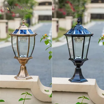 Solárne LED osvetlenie Vonkajšie Lampy Piliera, Svetlo, Solárny Panel Reflektory, Záhradné Dekorácie Vonkajšie Wall Street Sconce Lampa Slnečnému žiareniu
