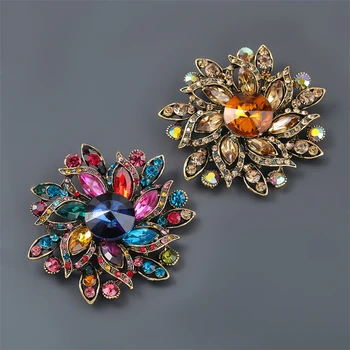 Luxusné Crystal Super Flash Víla Kvet Brošňa Zjemnenie Kamienkami Brošňa pre Ženy, Ženské Pin Trend Corsage
