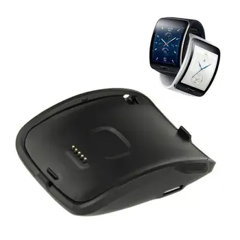 Nabíjací Dok Nabíjací Držiak pre Samsung Galaxy Výstroj S Smart Hodinky SM-R750 Prenosný Mini Smart Sledovať Plnenie Príslušenstvo Čierna
