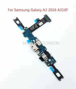 1pcs Micro USB PCB Nabíjanie Nabíjačky, Docking Port, mini Konektor Flex Kábel Pre Samsung Galaxy A3 (2016) A310F doska