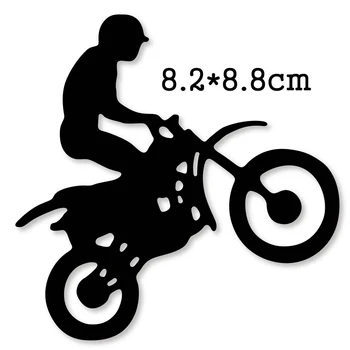 Rezanie kovov Zomrie Mužov na Koni motocykel 2020 Nové Remeslá Šablóny Pre DIY Scrapbooking Papier/foto Karty Razba Zomrieť