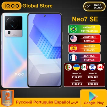 Nové iQOO NEO7 NEO 7 SE 5G Mobilný Telefón Dimensity 8200 6.78
