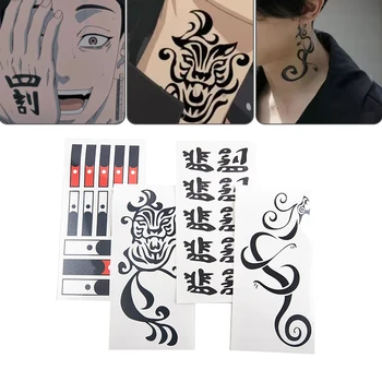 1 List Anime Tokio Revengers Tetovanie Nálepky Cosplay Prop Dragon Tiger Vzor Dlhotrvajúci Nepremokavé Tetovanie