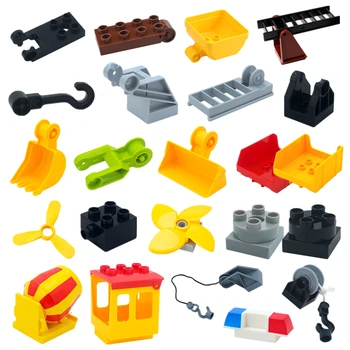 Veľké Stavebné Bloky Návštevnosť Mechanickej Konštrukcie Príslušenstvo Vedro Kompatibilné Veľké Tehly Detí Dieťa Tvorivosti Hračky Darček