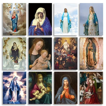 Panna Mária z Guadalupe, Plátno Maľba Panny Márie, Múr Umenia Plagáty a vzory Zdobia nástenné Maľby pre Katolíckej Cirkvi Cuadros