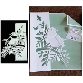 3D Vtákov Listy Diy Rezanie Zomrie Karty, Takže Prepisovací Papier na Scrapbooking Razba Remesiel Vianočný Darček