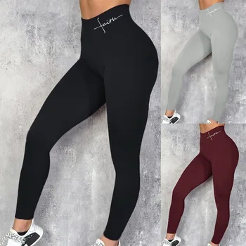 Black Fitness Push Up Legíny Ženy Elastické Slim Športové Listov Tlač Legíny Žena Plus Veľkosť Vysoký Pás Cvičenie Telocvični Nohavice