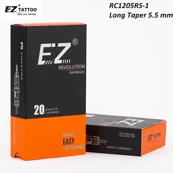 RC1205RS-1 EZ Revolúcie Kazety Tetovanie Ihly Round Shader (RS) #12 (0.35 MM) Pravidelné Dlhé Taper pre Rotačné Pero Stroje