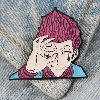 LT1326 Japonské Anime Pohode Hisoka Preklopke Kolíky Odznaky Roztomilý Manga Smalt Pin Brošňa pre Oblečenie, Darčeky Batoh Príslušenstvo Šperky