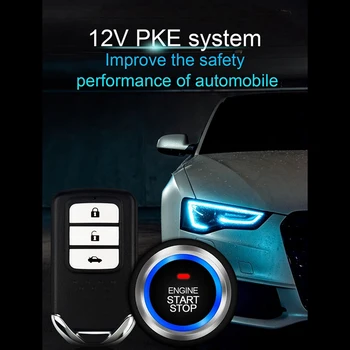 Auto Štart Jedného Tlačidla Anti-Theft Systém PKE Keyless Entry Kit Auto Štart-Stop Tlačidlo Centrálny Zámok