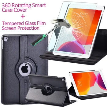 360 Rotujúce Prípad Tabletu Apple IPad (2019 7. Gen/2020 8. Gen) 10.2/Vzduch 3 10.5 2019/iPad Pro 10.5 + Tvrdené Film + Pero