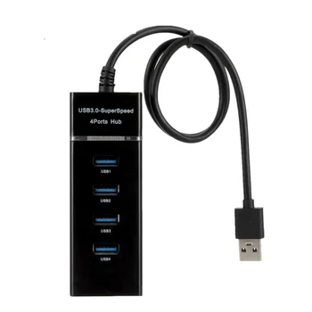 4 Porty USB 2.0 3.0 HUB Rozbočovač vysokorýchlostný ROZBOČOVAČ vysokorýchlostné Multi Rozšírenie pre Stolné PC, Notebook Adaptér USB 3.0 HUB