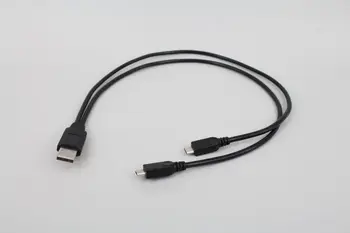 Dual na prenos údajov kábel, nabíjací kábel USB ţeny muţi 2 Micro USB rozbočovač nabíjania 2 pre Android telefónu