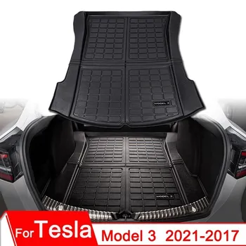 Zadný Kufor Mat Pre Tesla Model 3 2022 TPE Nepremokavé Ochranné Podložky Cargo Vložkou batožinového priestoru Zásobník Rohože Príslušenstvo 2021