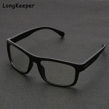 LongKeeper Vinateg Štvorcový Rám Modré Svetlo Blokuje Okuliare Muži Ženy Ochrana Očí Optické Okuliare Počítač Okuliare UV400