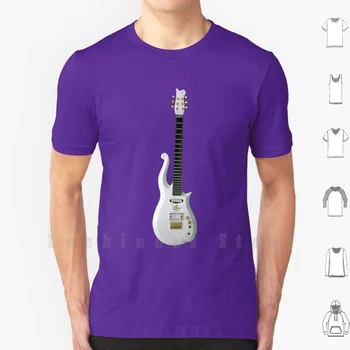 Princ Cloud Gitara Tričko Tlač 100% Bavlna Nové Cool Tee Princ Cloud Gitara Purple Rain Sa Model Stratocaster