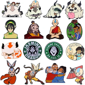 Avatar Roztomilé Zvieratko Cartoon Smalt Pin Anime Odznaky Brošňa pre Oblečenie Batoh Klobúk Módne Šperky Cosplay Príslušenstvo