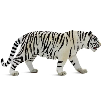 Dieťa Hračku Biely Tiger PVC Údaje 14731 Divoký Život Zvierat Vzdelávacie Tvor Tiger Mini Plesne Domáce Dekorácie Ornament 6.2 palec