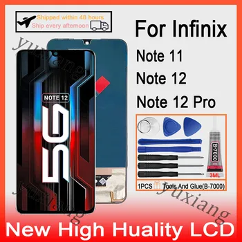 Pôvodný Pre Infinix Poznámka 11 X663 Poznámka 12 G88 X670 G96 Poznámka 12 5G X671 12 Pro X676B X676C X671B Dotykový LCD Displej Náhradné