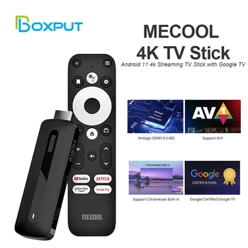 Mecool 4K TV Stick KD3 Pre Android 11 TV S Amlogic S905Y4 2G+8G WiFi 2.4 G/5G Prime Video, HDR 10 Prehrávač Médií IP TV